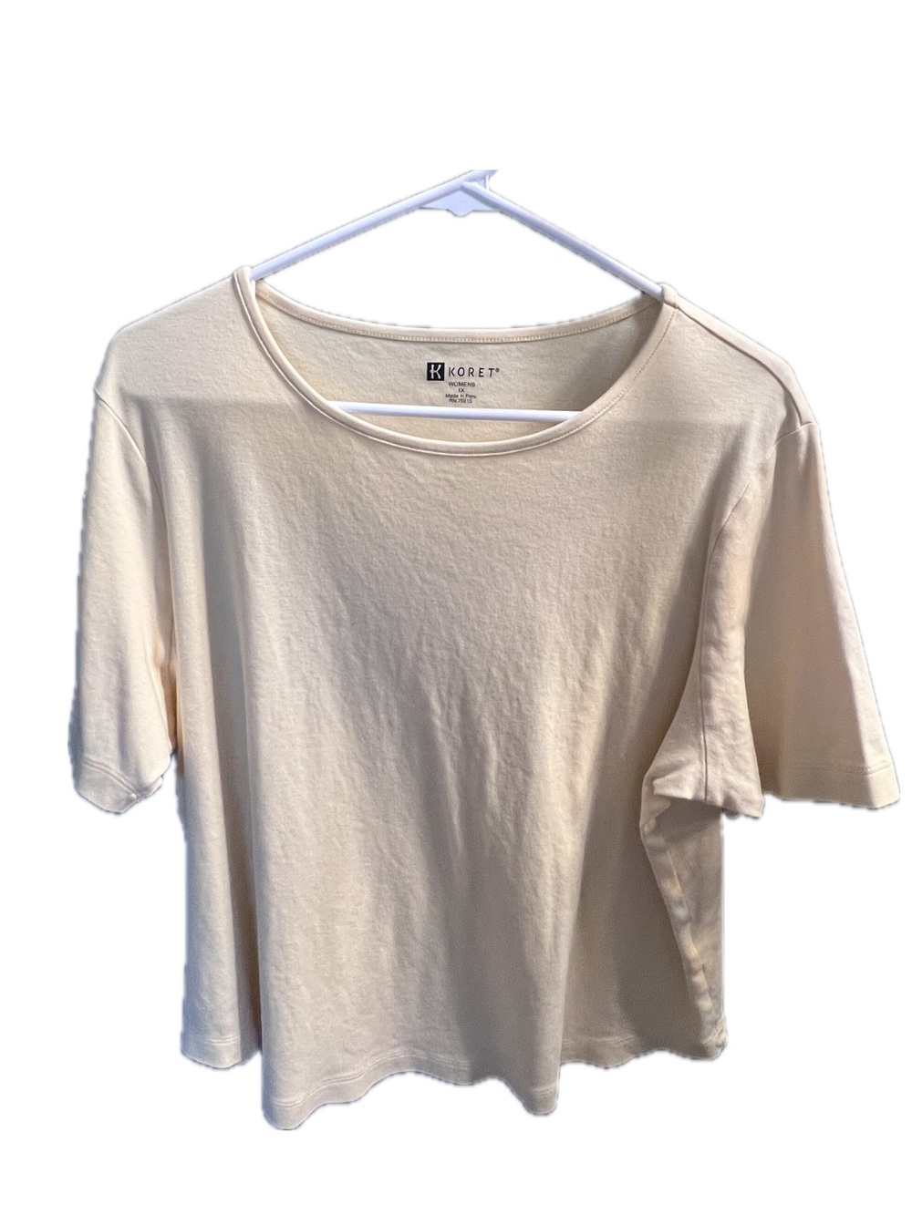 Koret Creamy Yellow Short-Sleeve Crewneck Tee